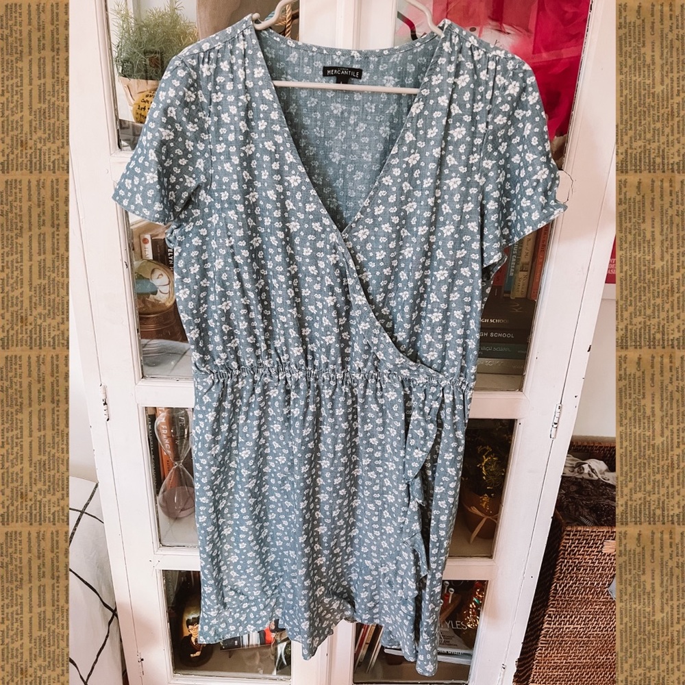 j. crew mercantile floral dress
